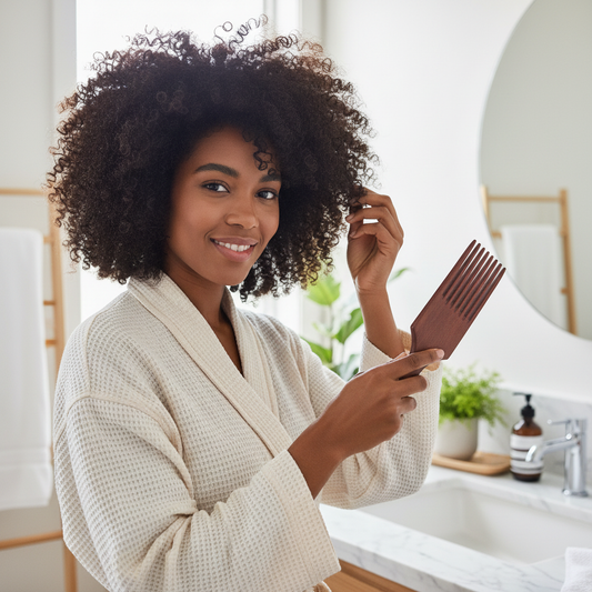 Peigne Afro bois NaturDoux naturel cheveux texturés