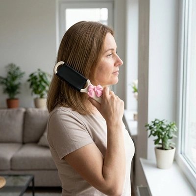 Peigne Cheveux Pliable Élégance Nœud Décoratif femme cheveux mi-longs