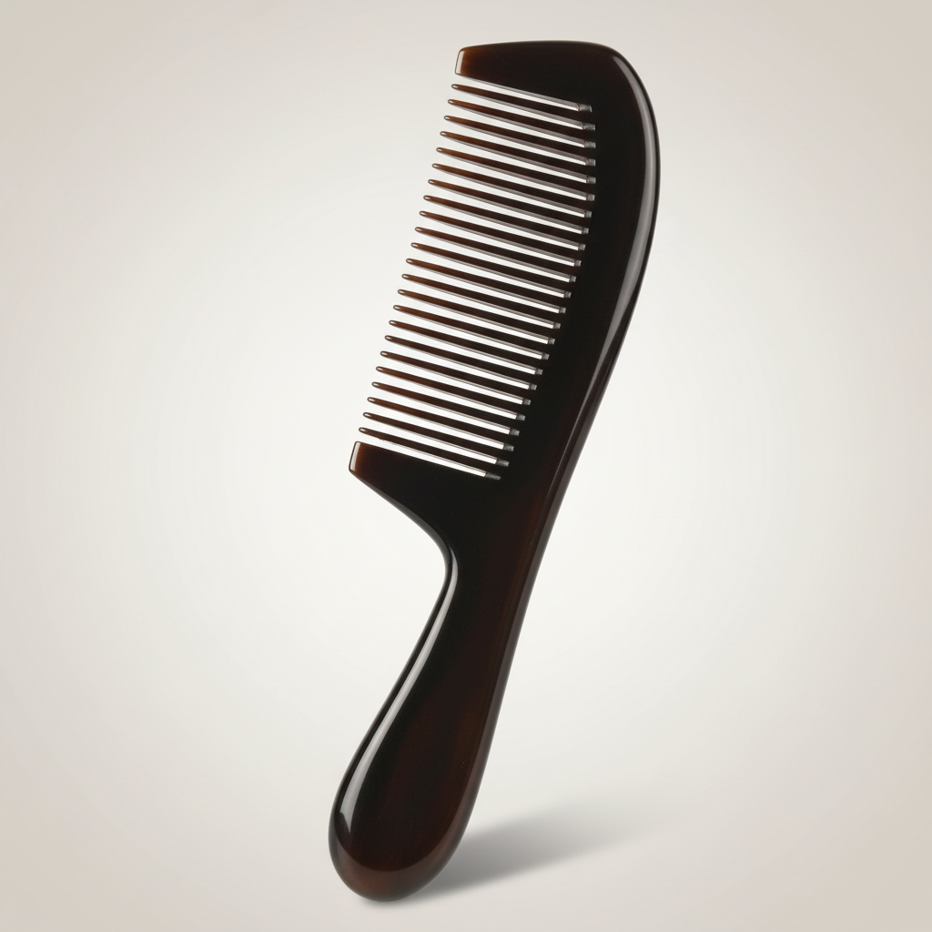 Peigne Corne Luxe marron 