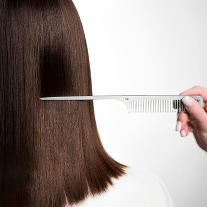 Peigne à cheveux DouceurPro acier inoxydable antistatique usage quotidien sans casse