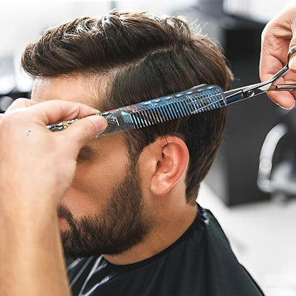 Peigne à cheveux coloré design transparent pour salon de coiffure