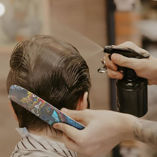 Peigne à cheveux démêlant transparent double denture cheveux épais bouclés