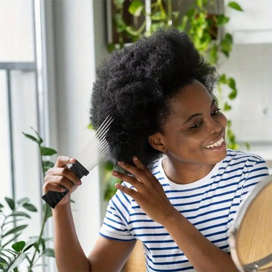 Peigne afro grip cheveux crépus démêlage rapide sans douleur
