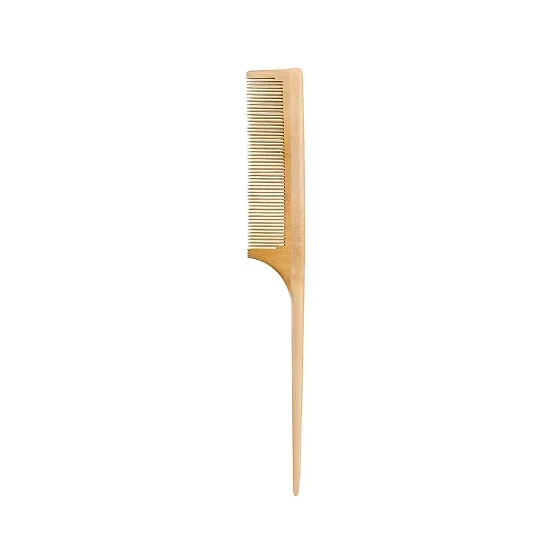Peigne bambou Harmonie dents fines manche pointu