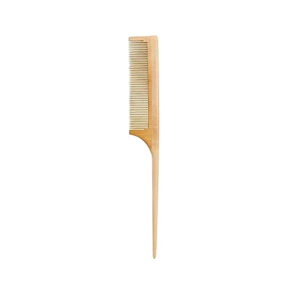 Peigne bambou Harmonie dents fines manche pointu