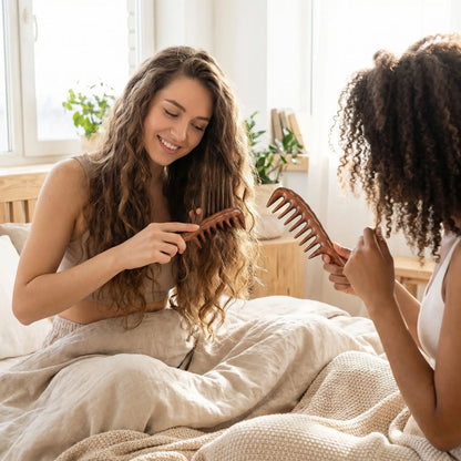 Peigne démêlant Santal plaisir demelage entre amies