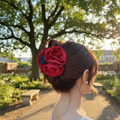 Pince Cheveux Florale Double coiffure tout occasion 