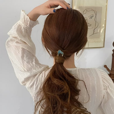 Pince Cheveux Fourchette métal dore chignon rapide