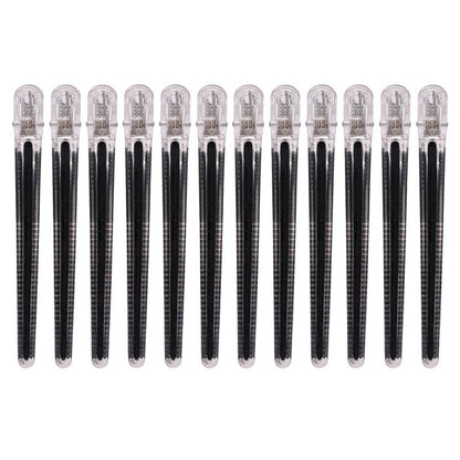 Pince a cheveux professionnelle noire sans couture lot de 12