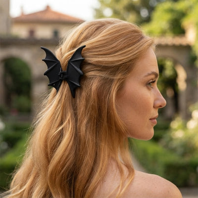 Pince pour cheveux Chauve-souris cheveux blond vénitien de profil