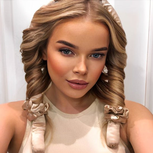 Résultat fin application avec bigoudis professionnels sans chaleur