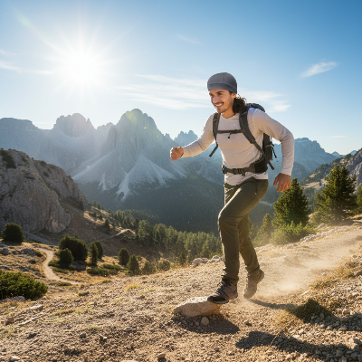 Randonneur en montagne confort Casquette Respirante Cheveux Sport