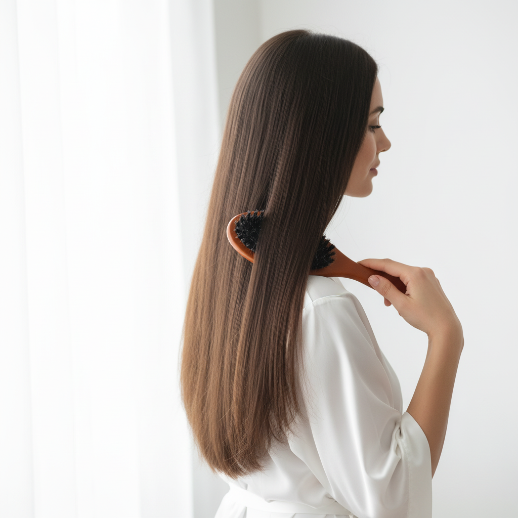 Rituel matinal Brosse à cheveux en poils de sanglier Démêlage Doux