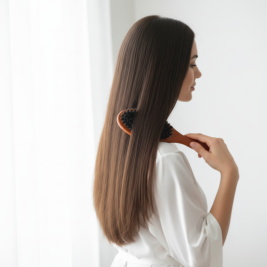 Rituel matinal Brosse à cheveux en poils de sanglier Démêlage Doux
