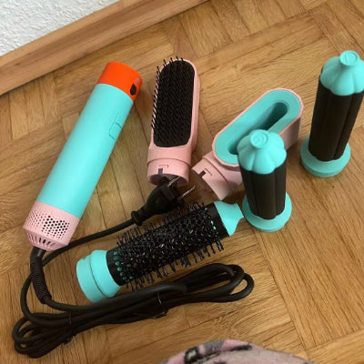 Sèche-Cheveux VelvetAir Pro 5-en-1 – kit complet 5 embouts 