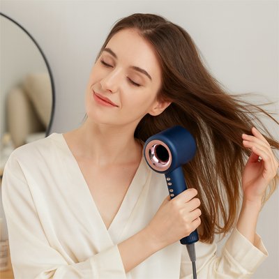 Seche-cheveux ionique Séchage rapide Femme cheveux volumineux 