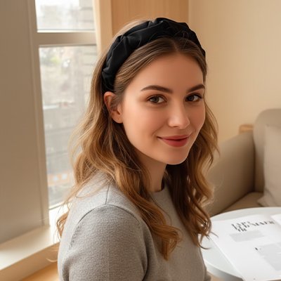 Serre-tête Tressé Femme Elégant  Coiffure confortable cheveux fins