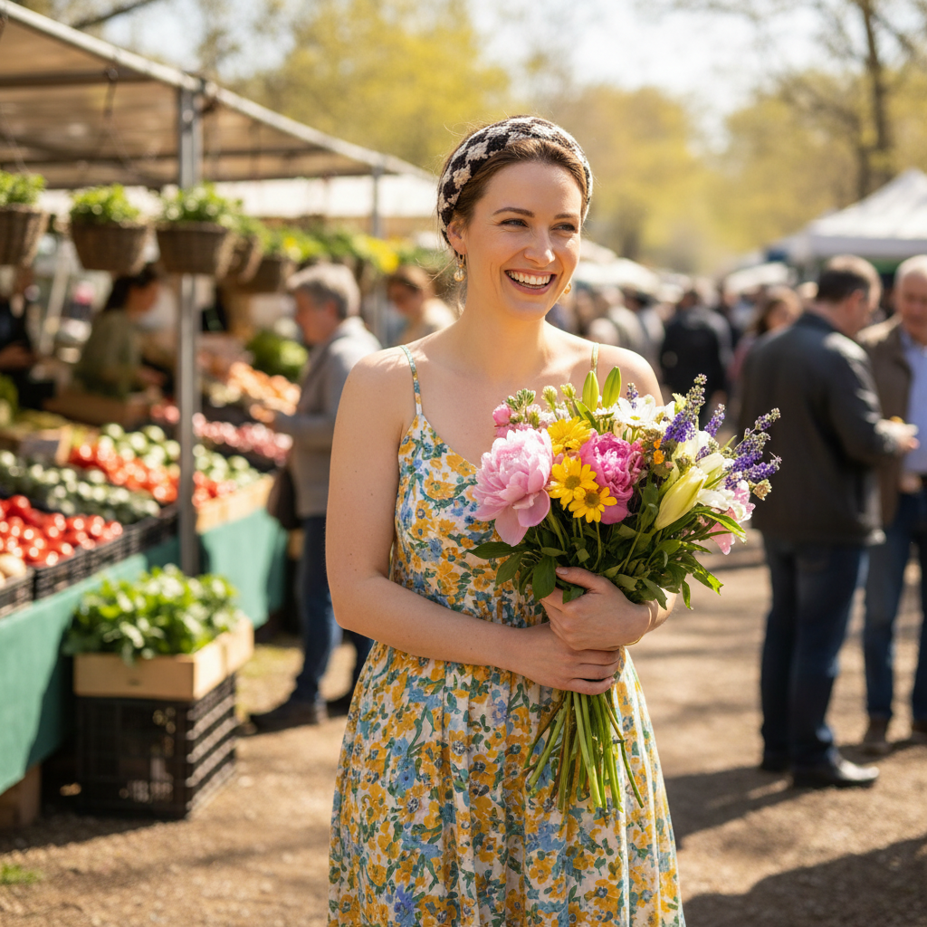 Tenue décontracté élégance Serre-tete Rétro Chic