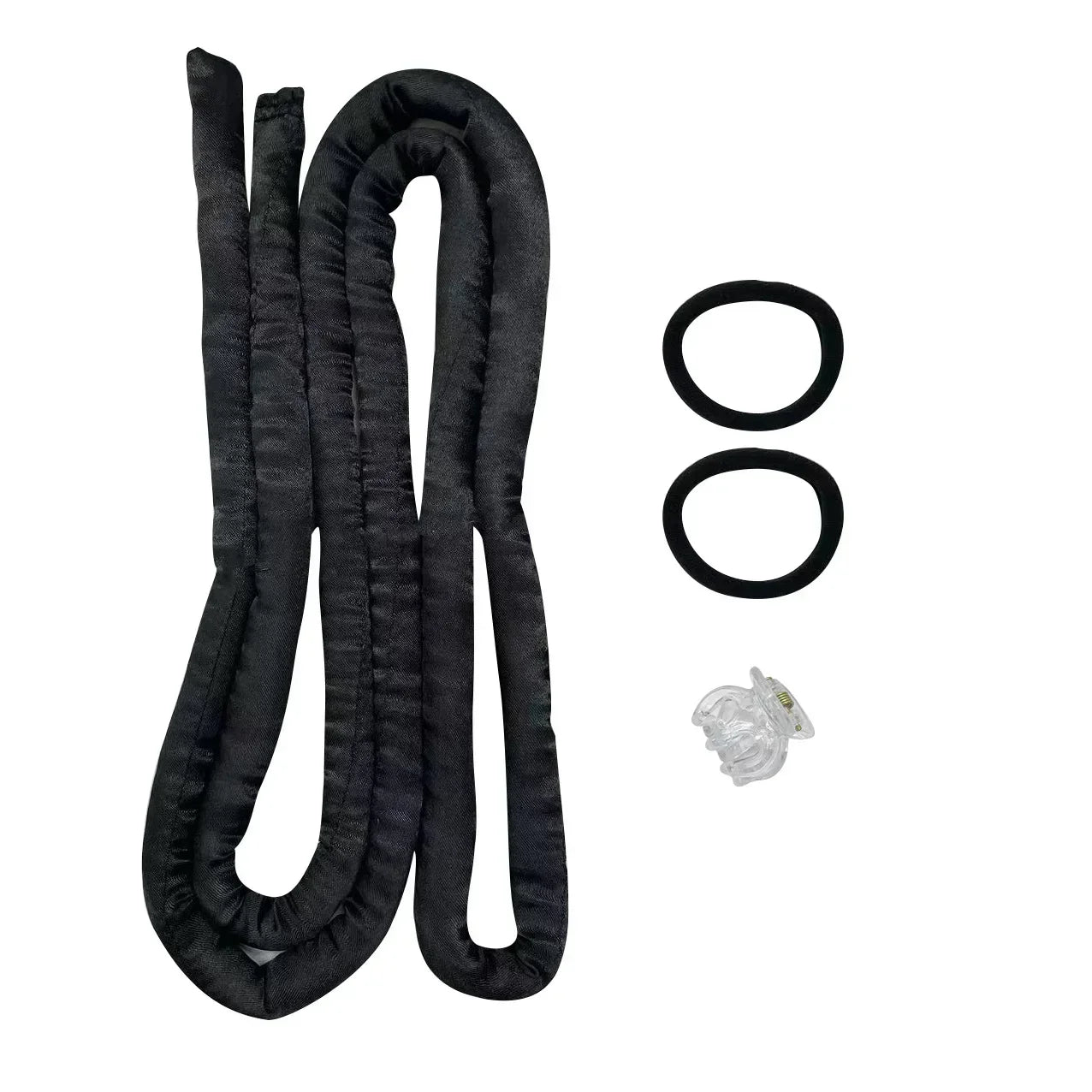 Tiges bigoudis sans chaleur  Boucles naturelles accessoire cheveux noir