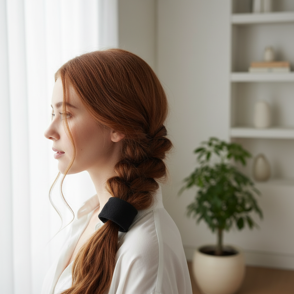 Tresse avec Elastique cheveux Doux et Resistants