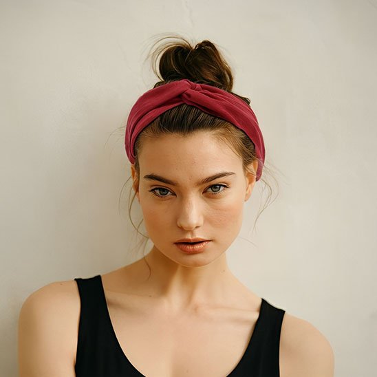 absorbant confortable bandeau pour femme torsadé Eleganz