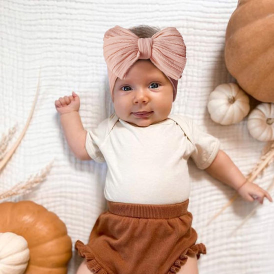 aucune pression tete bandeau bébé fille noeud mignon