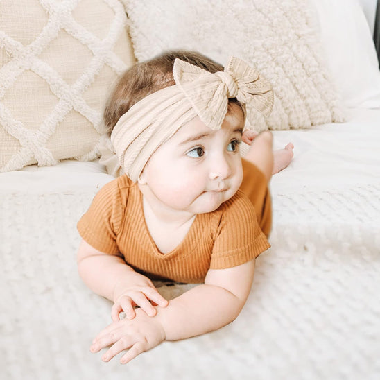 bandeau bébé fille noeud mignon delicatesse douceur