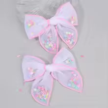 Barrette Cheveux - Nœud Tulle™ (Paire)