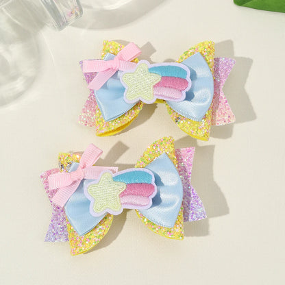 barrette cheveux Etoile Pastel fillette 