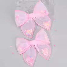 Barrette Cheveux - Nœud Tulle™ (Paire)