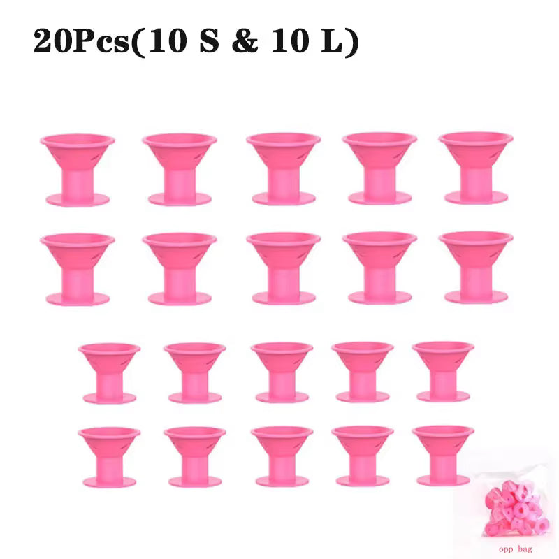 Bigoudis Sans Chaleur en Silicone - 10/20 Pièces™