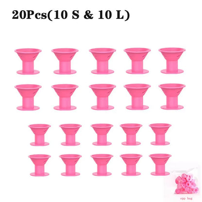 Bigoudis Sans Chaleur en Silicone - 10/20 Pièces™