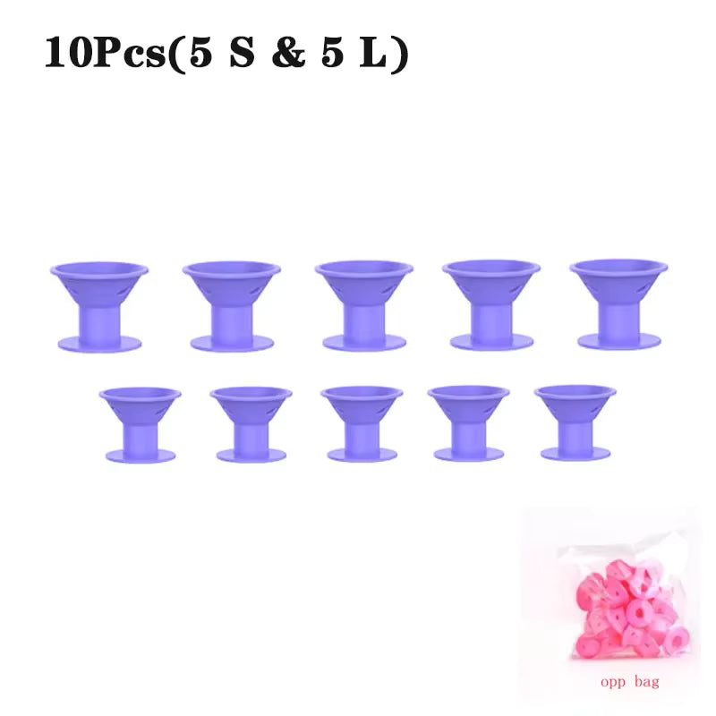 Bigoudis Sans Chaleur en Silicone - 10/20 Pièces™