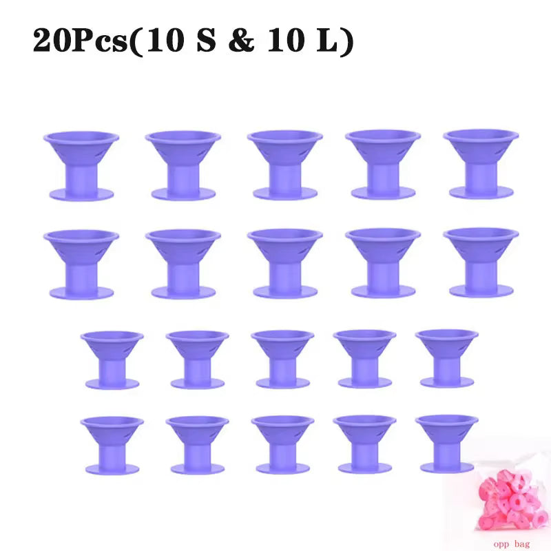 Bigoudis Sans Chaleur en Silicone - 10/20 Pièces™