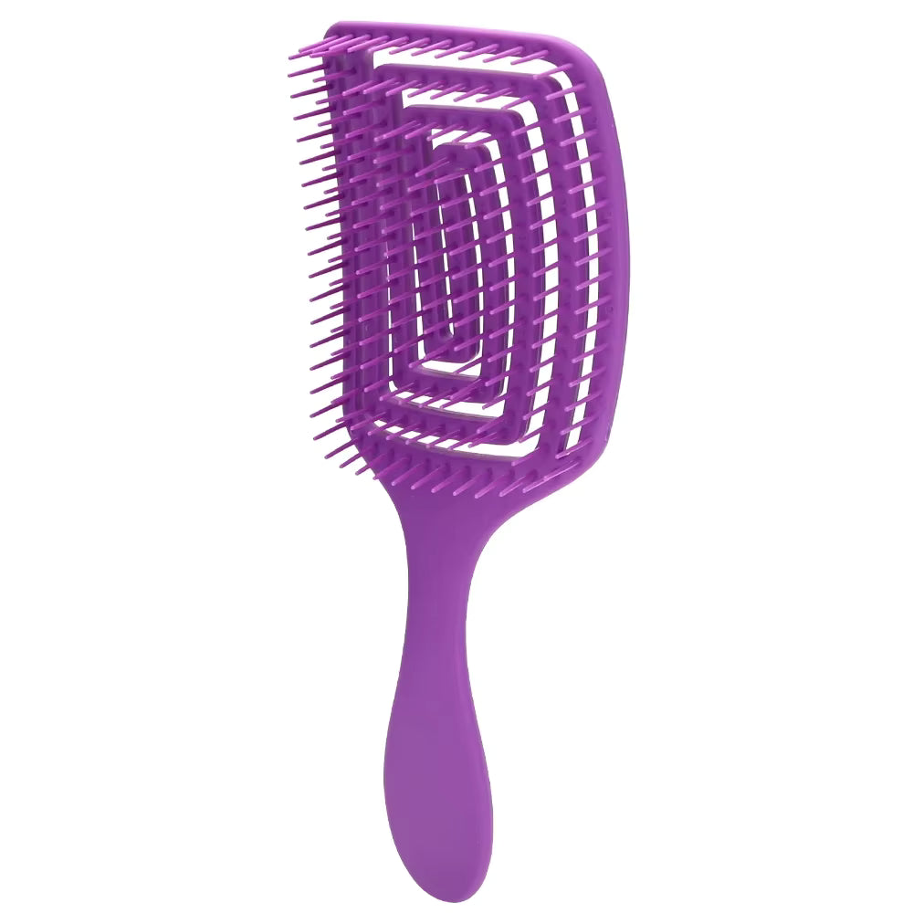 brosse a cheveux mauve spirale