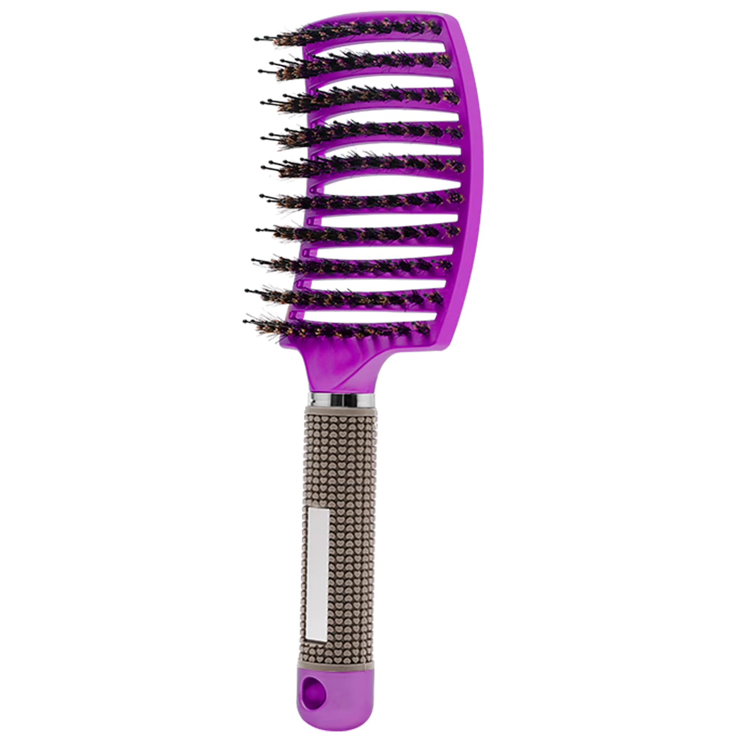 brosse a cheveux lignee mauve