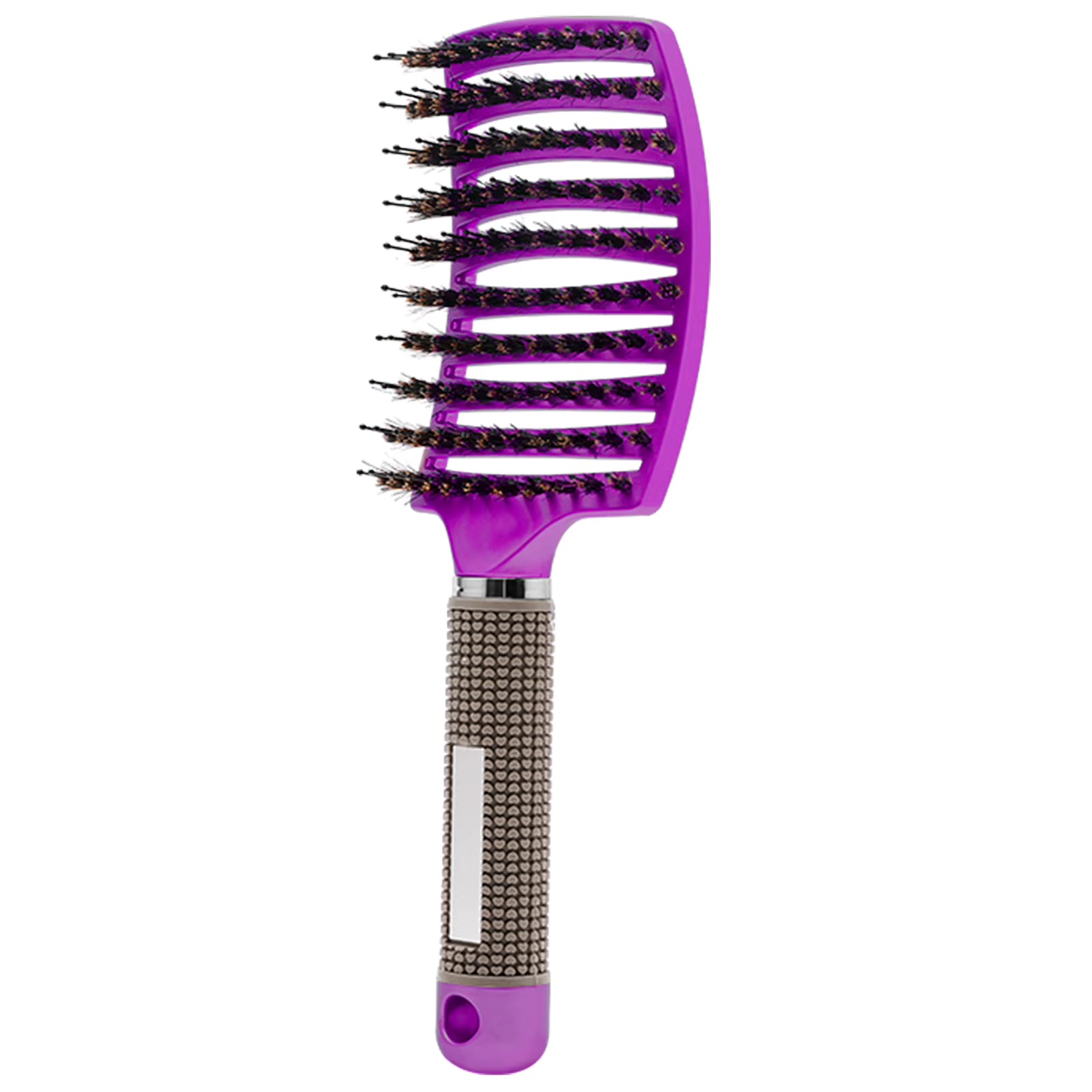 brosse a cheveux lignee mauve