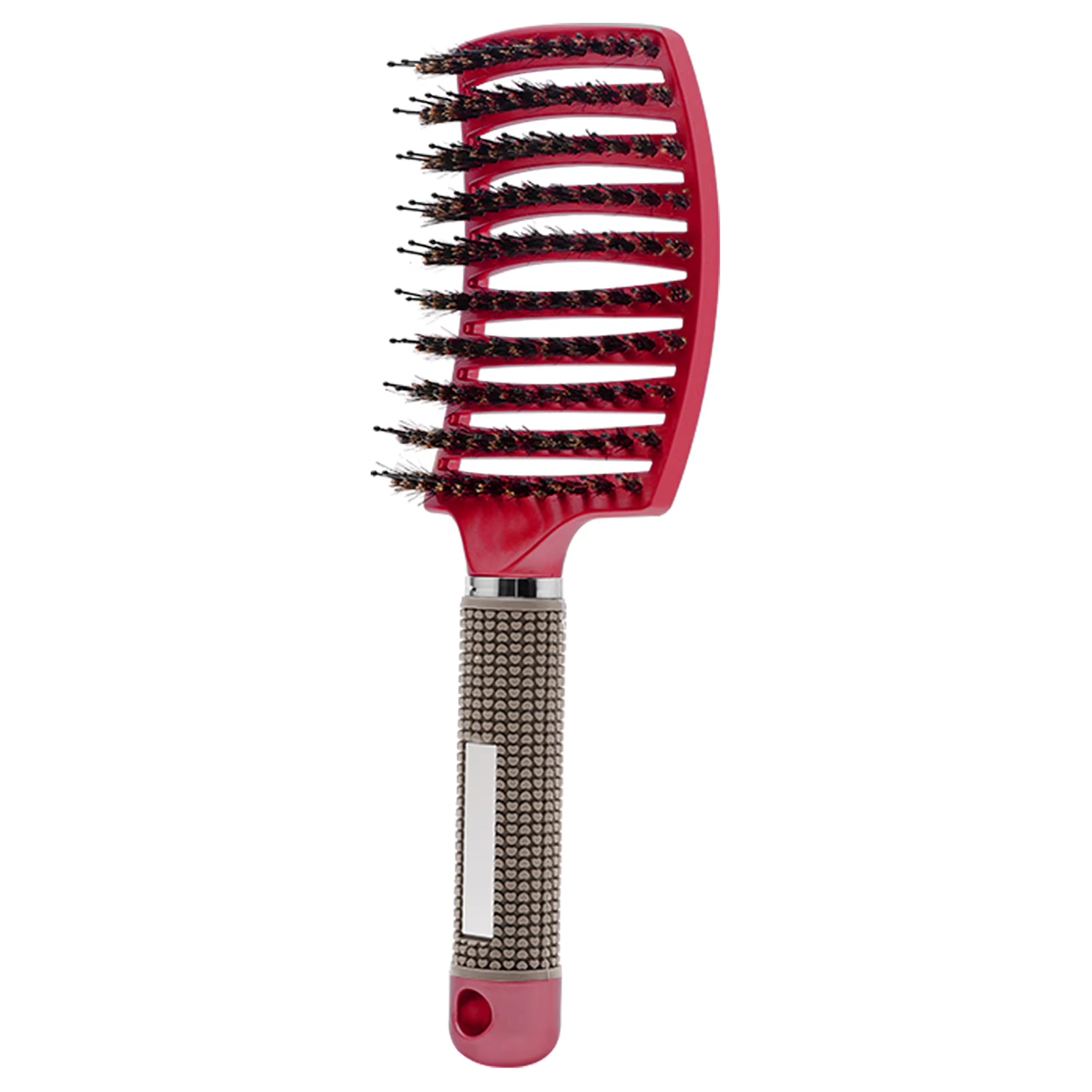 brosse a cheveux lignee rouge