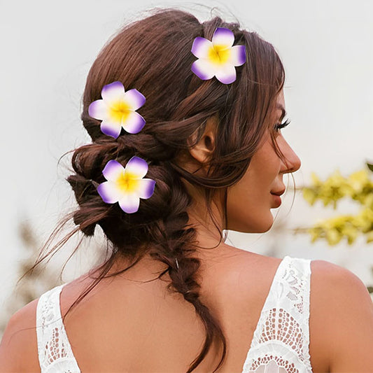 cheveux embelli pince a cheveux fleur frangipanier