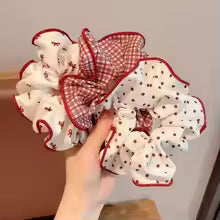 Chouchou Cheveux - Fleuri & Carreaux™
