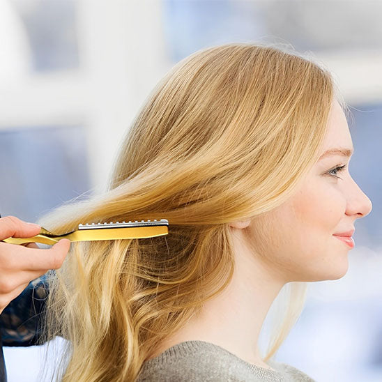 ciseaux coiffure amincissant cheveux style