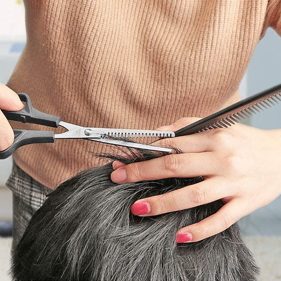 ciseaux coiffure Noir Plats outils professionnels coupe precision