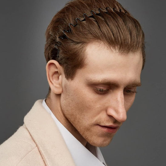coiffure elegant serre tete homme