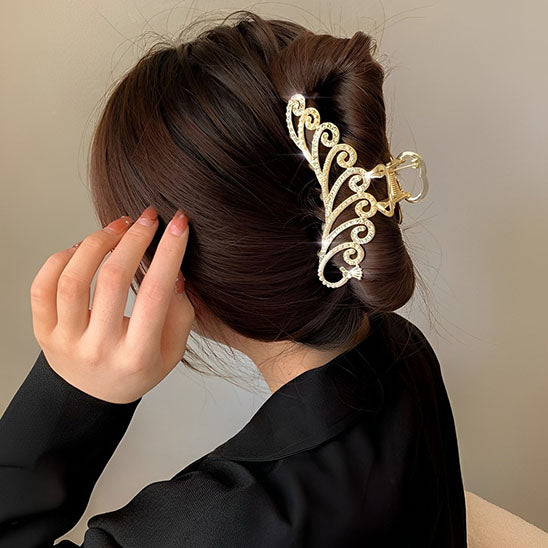 coiffure impeccable sans tracas pince a cheveux forme paon