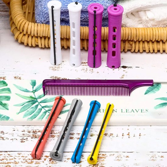 couleurs variées bigoudis multi-tailles boucles sans chaleur