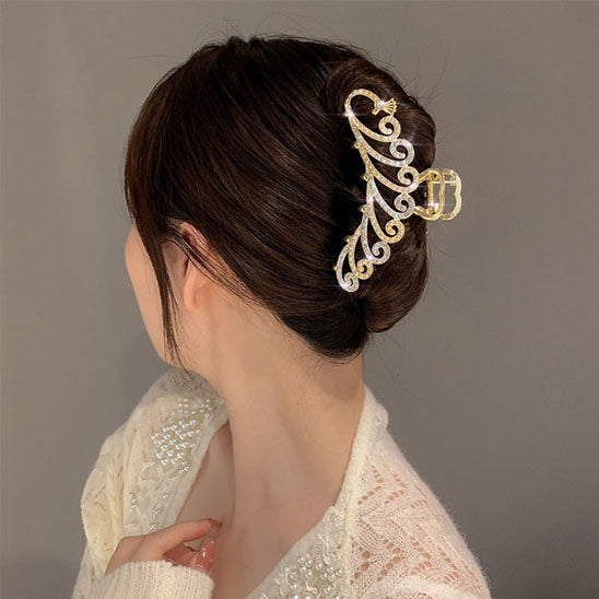 differentes tenue pince a cheveux forme paon