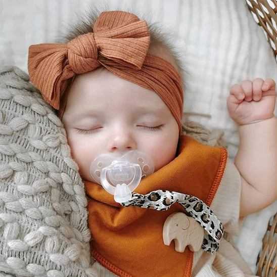 dormir tranquille confort bandeau bébé fille noeud