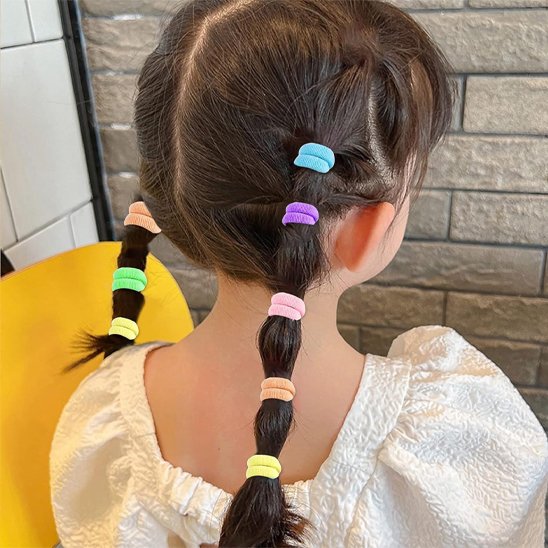 Elastique cheveux Colorés sans don Dommage en Nylon assortiment