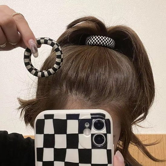 Elastique cheveux Monochrome Anti-casse sans tiraillement chevelure