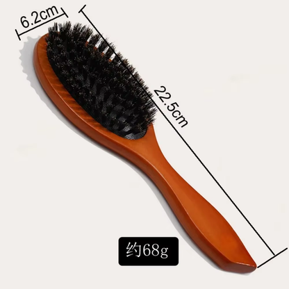 Brosse à cheveux en poils de sanglier - Démêlage Doux™